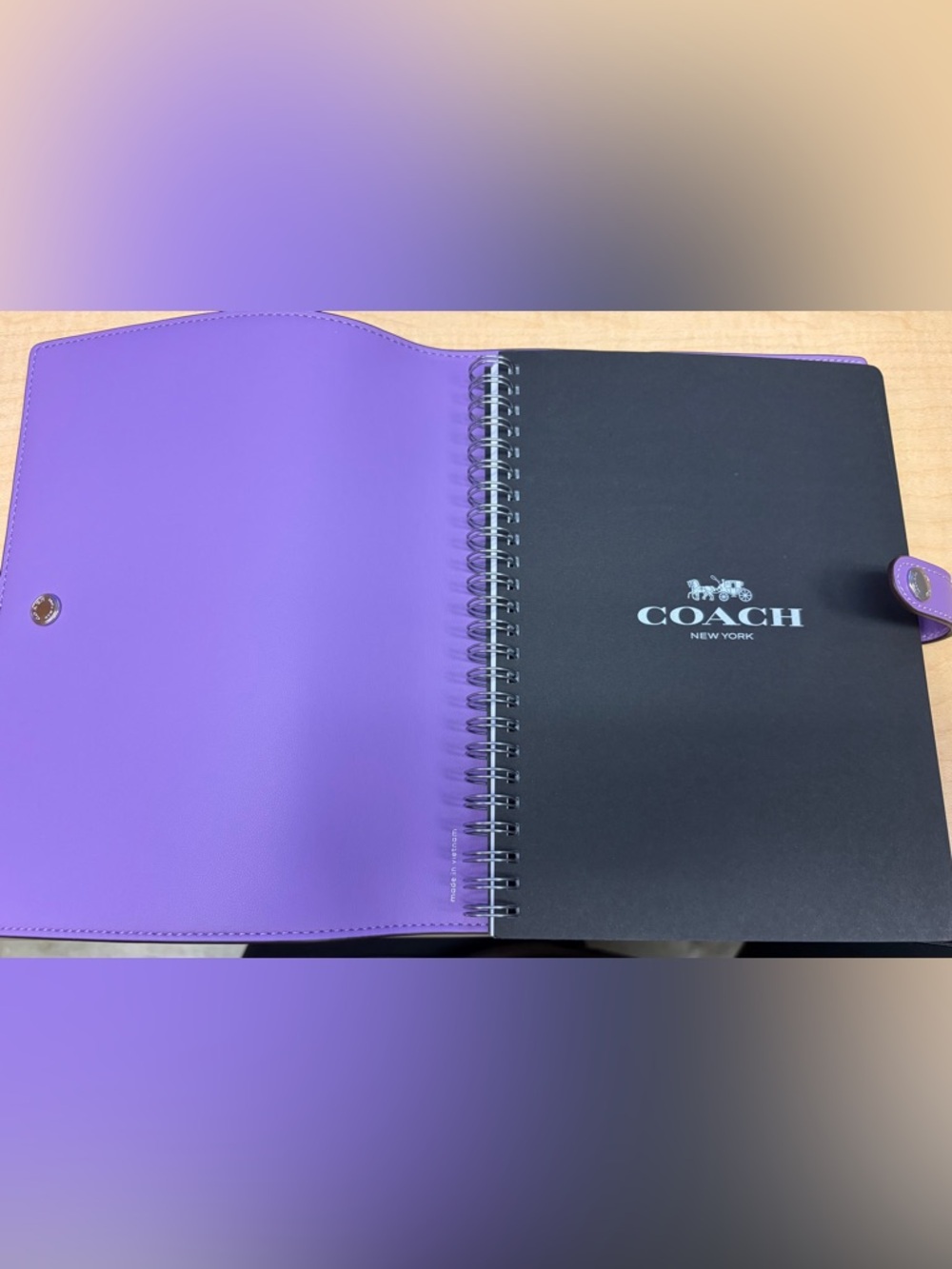 Coach Notebook In Signature Canvas - Picture 2 of 4
